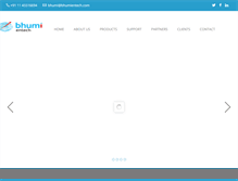 Tablet Screenshot of bhumientech.com